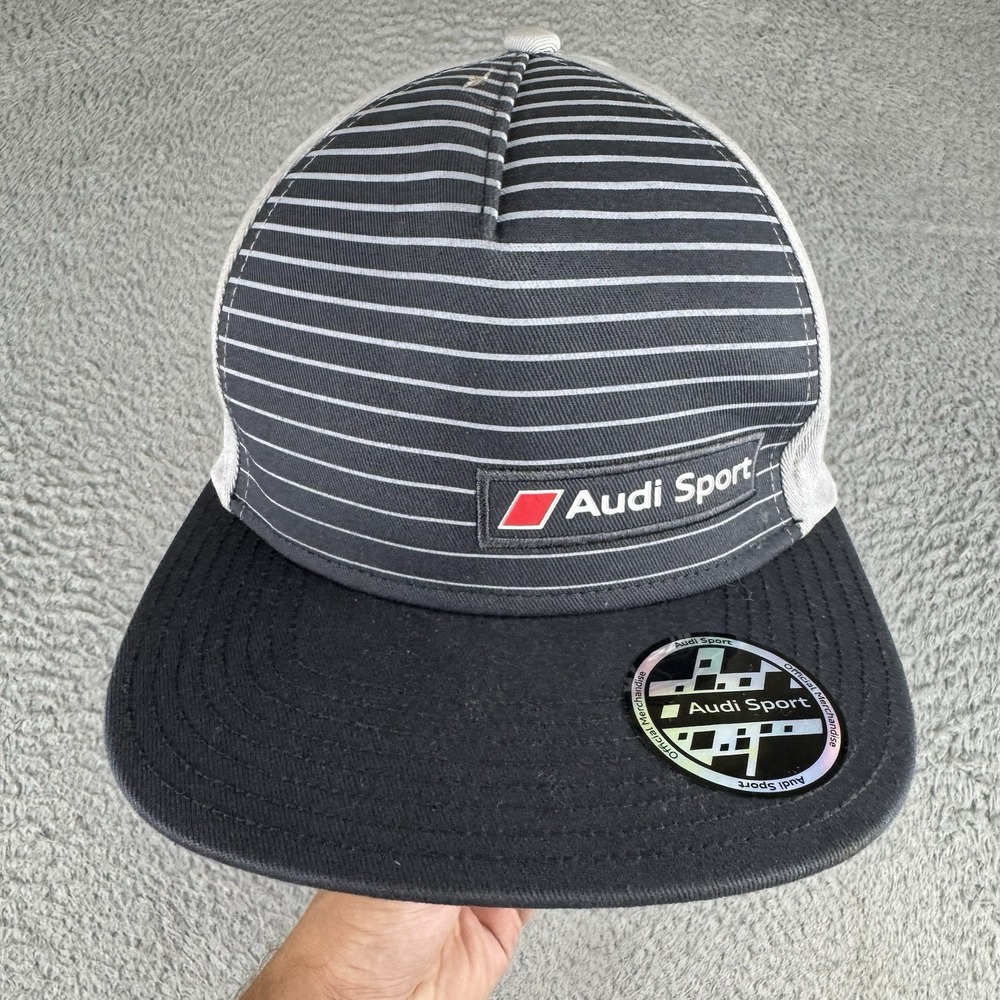 Audi Sport Exclusive Grey Snapback Adjustable Hat Cap